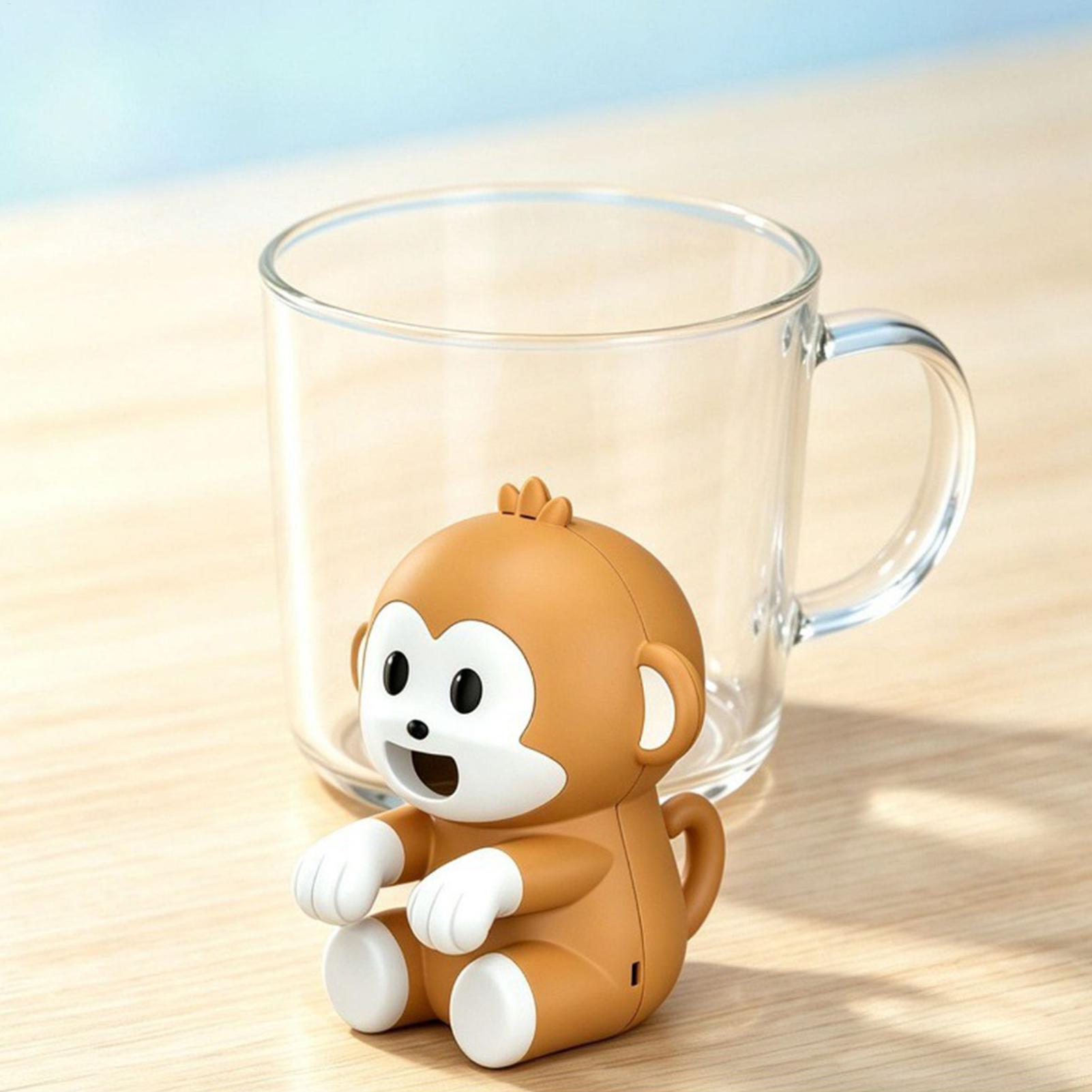 Good Coffee Tea - Mini-Clip-Ventilator für Tassen, 3 Geschwindigkeiten, niedlicher