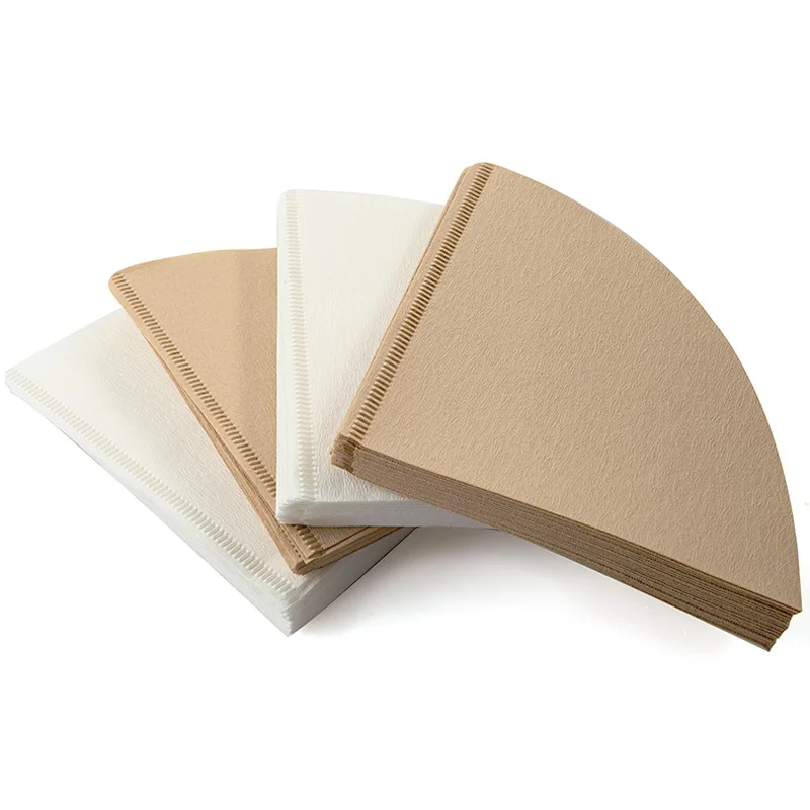 Coffee Dripper V60 - YRP 60 V Kaffeefilter-Papier Einweg-Kaffeefilter Natürliche