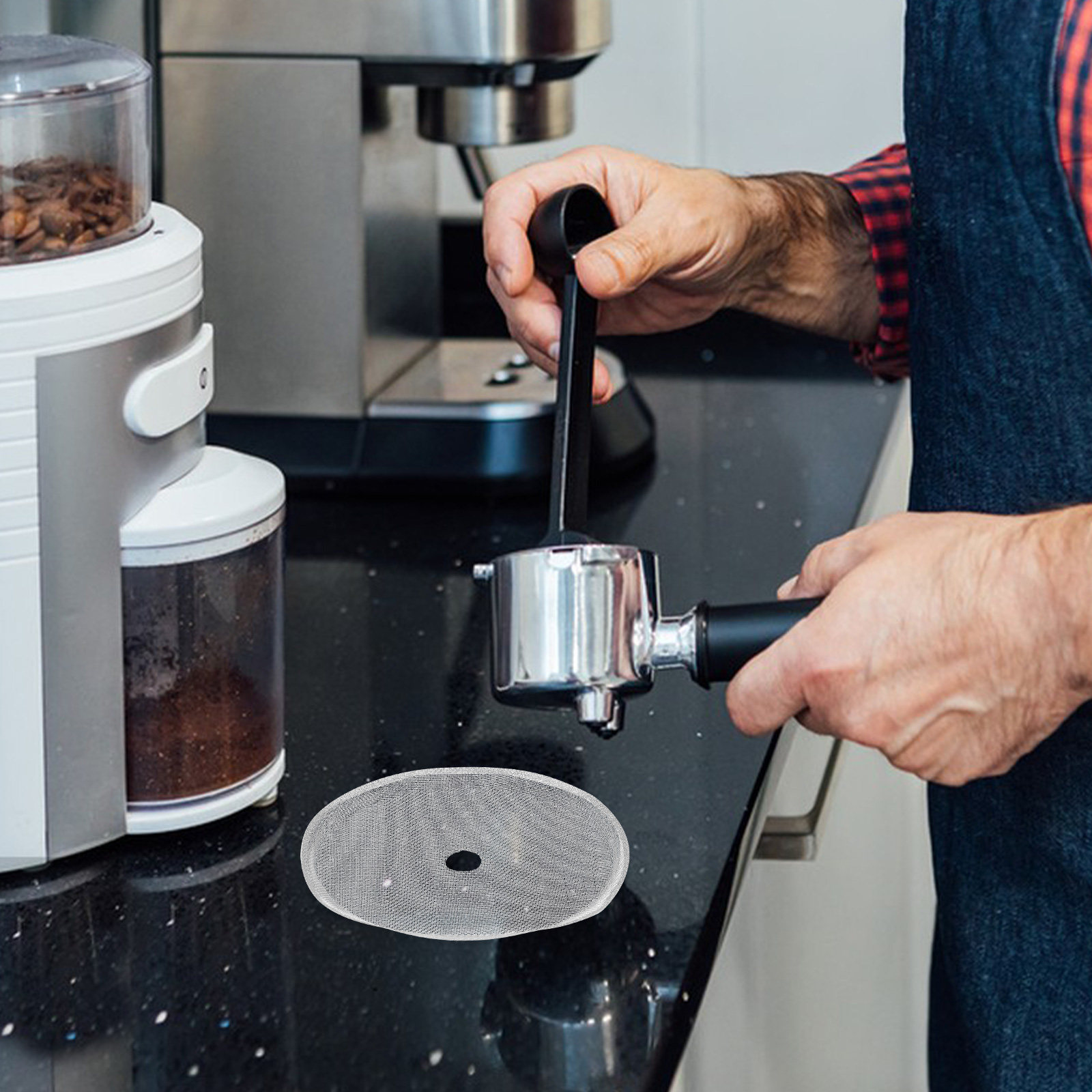 Coffee Tea Replacement - 5 Stück Hochleistungs-Edelstahlfilter 600 ml 150