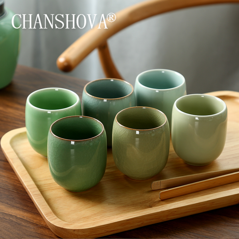 Coffee Tea Pictures - CHANSHOVA-Teetassen-Set aus Porzellan, traditioneller chinesischer Stil,