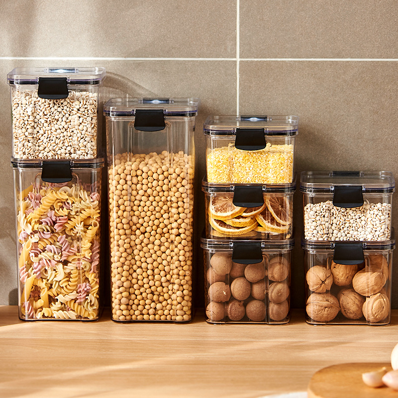 Coffee Tea Sugar Container Set - Versiegelte Gläser Küche Getreide Lagerung Organizer