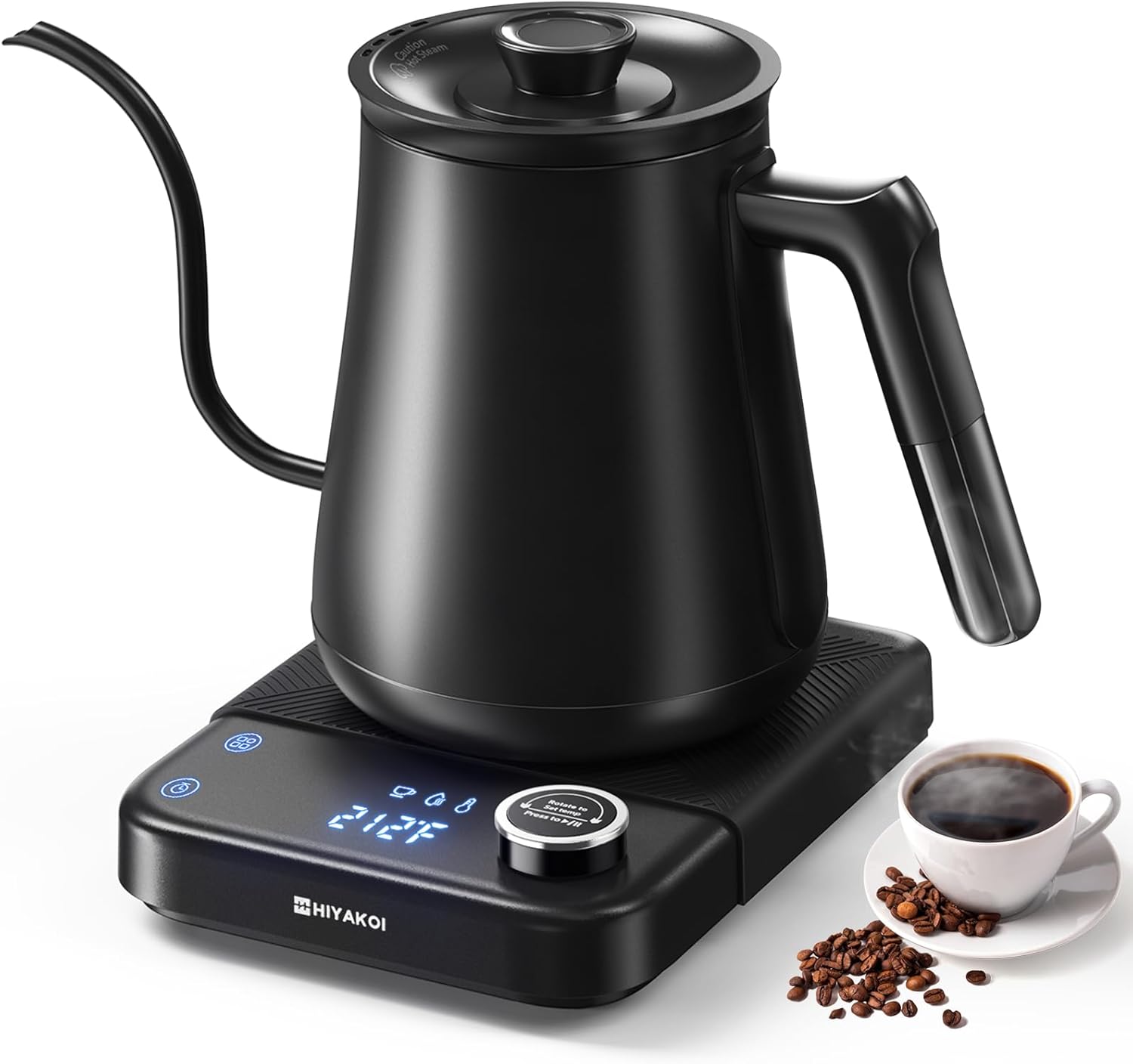 Tea And Coffee Kettle - Elektrischer Schwanenhals-Wasserkocher mit ±1° Temperaturgenauigkeit ℉