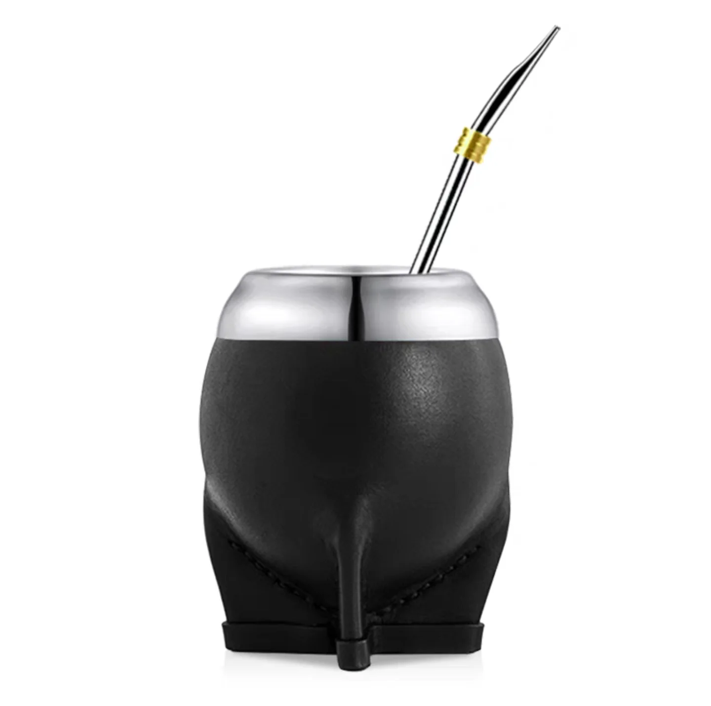 Good Coffee Tea - Hochwertiger Original Argentinischer Yerba-Mate-Becher mit Strohhalm,