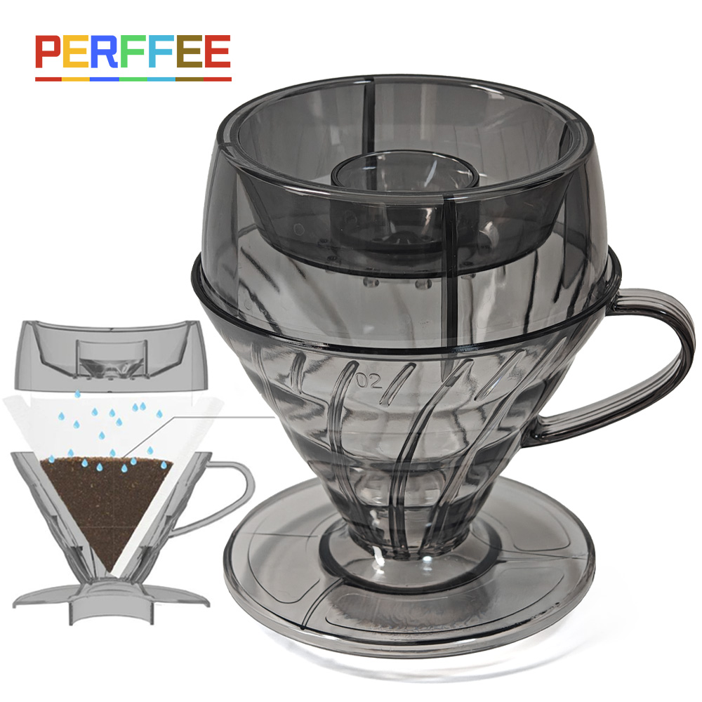 Coffee Dripper V60 - Kaffeefilter Tropfdusche V02 Kaffeetropfer V-Form Übergießen