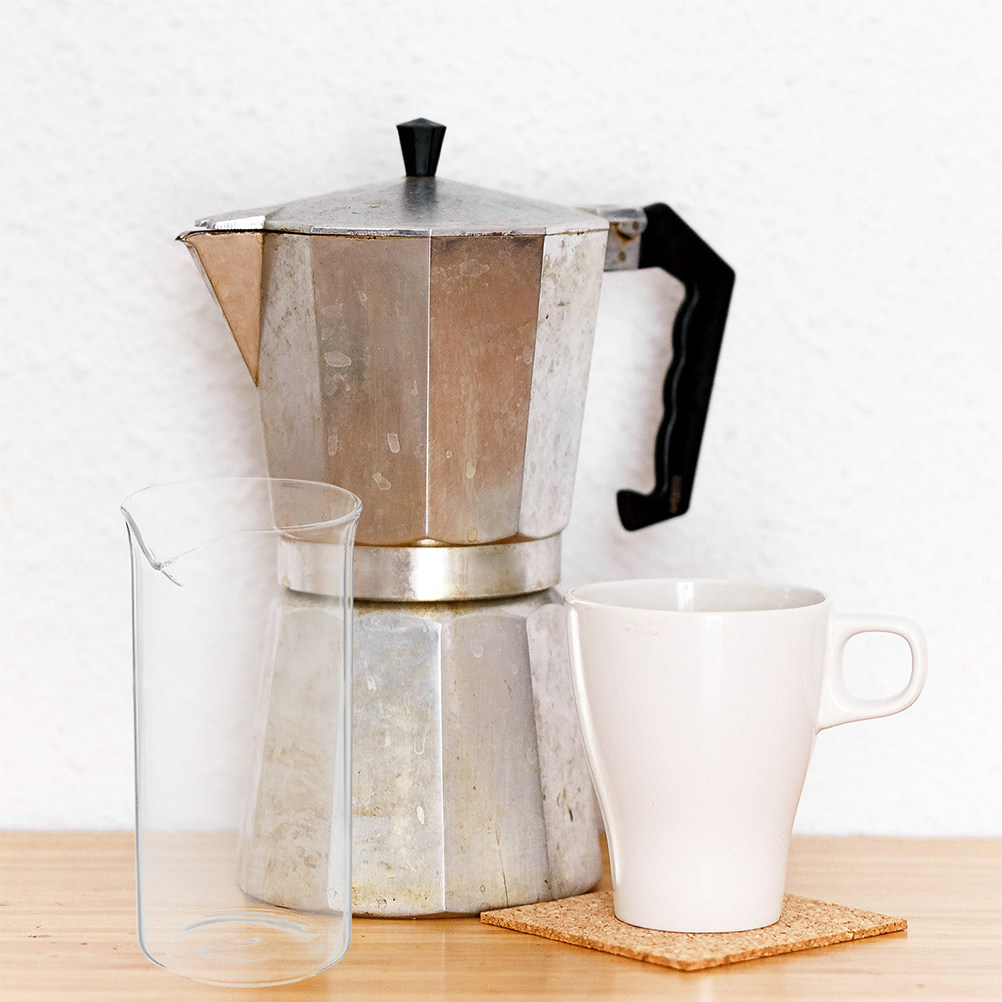 Coffee Tea Replacement - Glas-Kaffeepresse Ersatzbecher Hitzebeständiger Borosilikat-Teekochbecher Ergonomischer Rutschfester