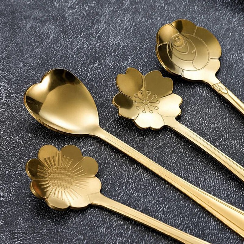 Edelstahl Kirsche Blume Gold S – Coffee Tea Replacement Bewertung und Preis