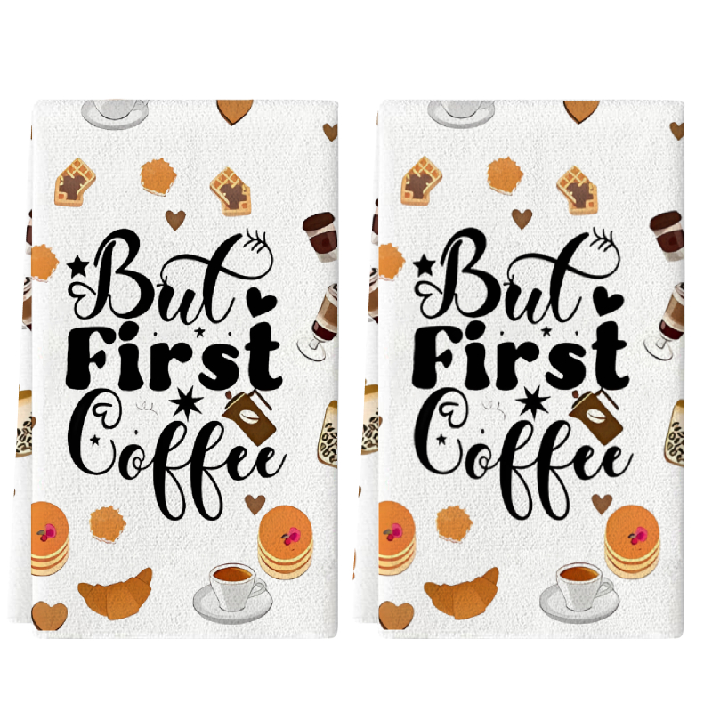 2 Stück, Küchentücher mit Aufs – Coffee Tea Good Morning Bewertung und Preis