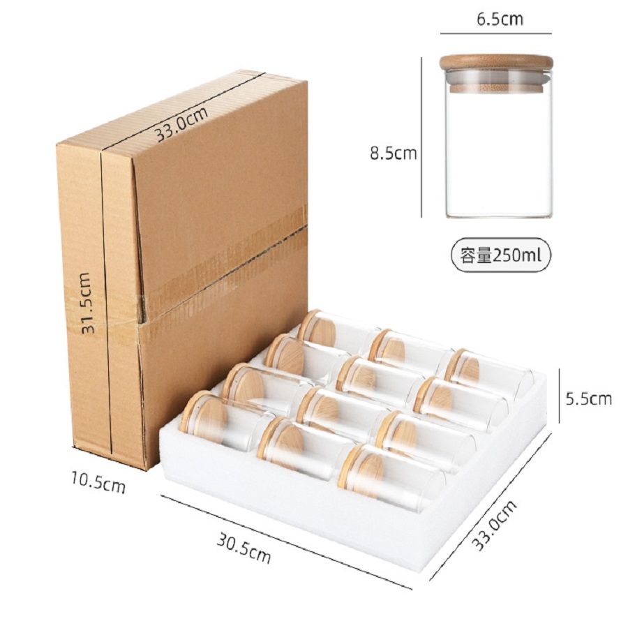 12 teile/satz luftdichtes Glas – Coffee Tea Sugar Container Set Bewertung und Preis