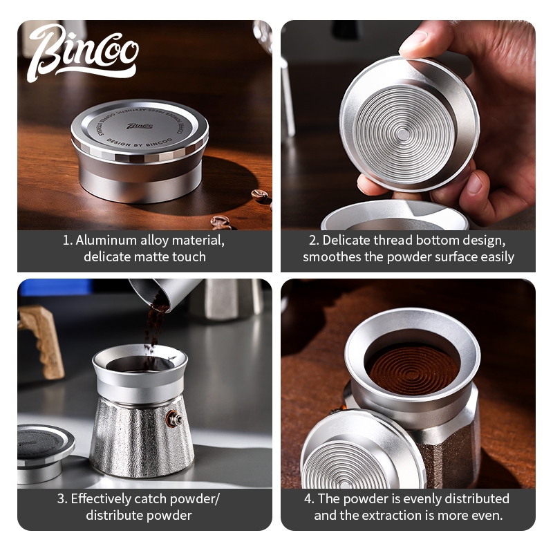 BINCOO Moka-Kannen-Tamper und  – Coffee Tea Chocolate Bewertung und Preis