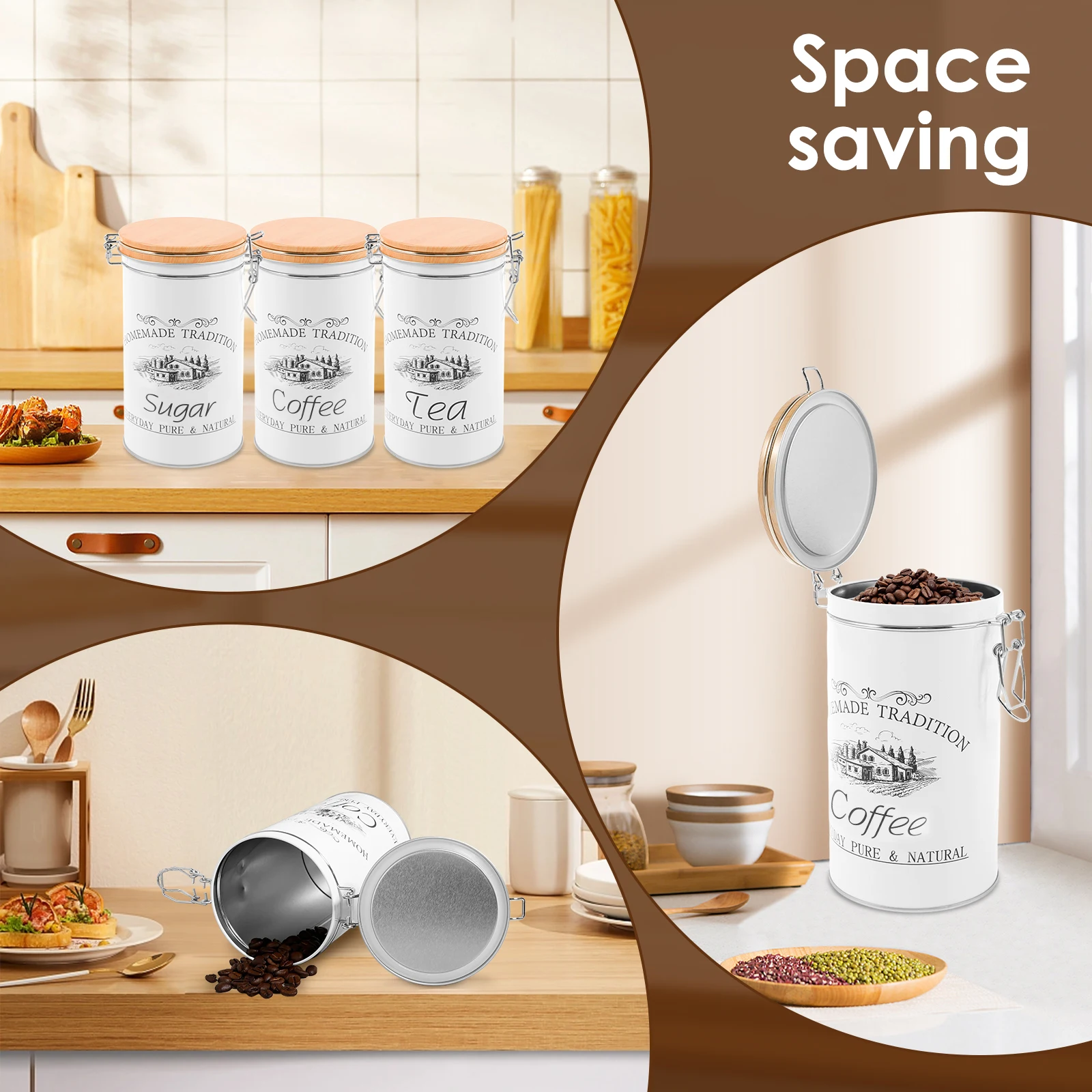 3 Teile/satz Tee Kaffee Zucker – Coffee Tea Sugar Container Set Bewertung und Preis
