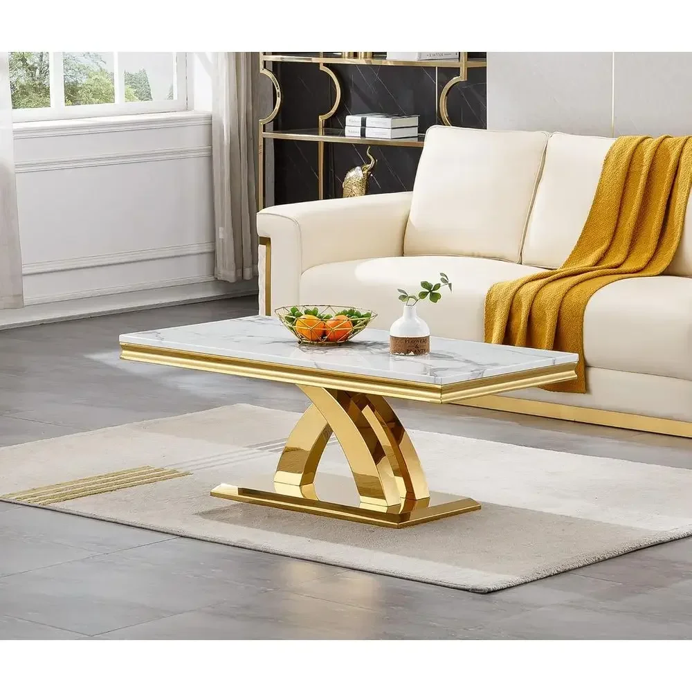 Luxuriöser Weißer Marmor-Couch – Coffee Tea Or Bewertung und Preis