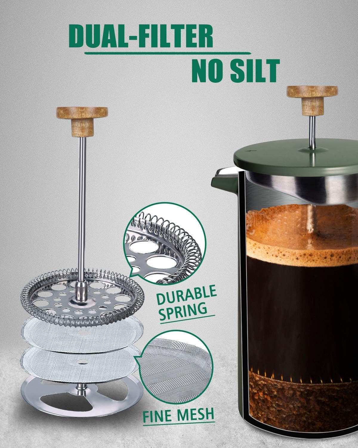 POLIVIAR 34 oz French Press Ka – Good Coffee Tea Bewertung und Preis