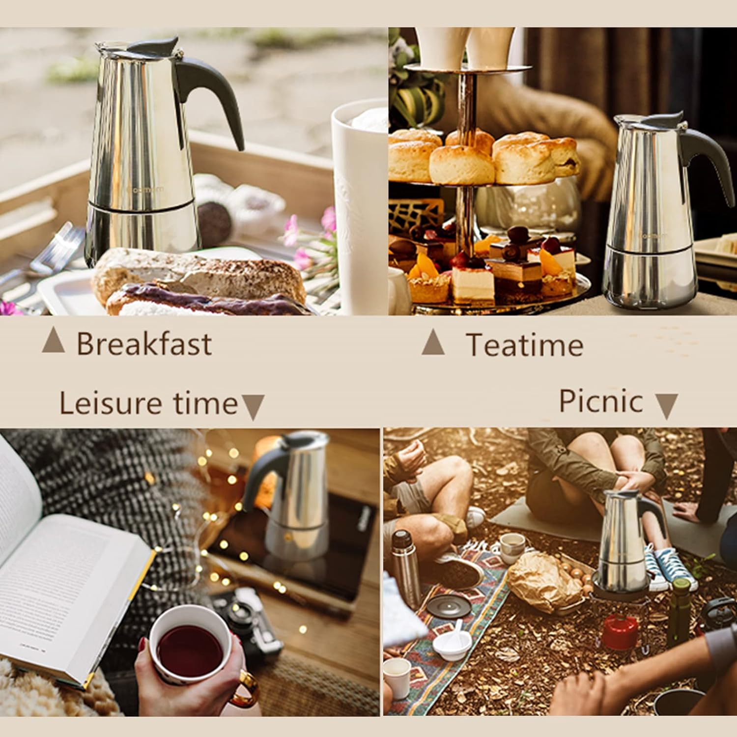 4/6/9 Tassen Moka Pot Caffe Ma – Coffee Tea Chocolate Bewertung und Preis