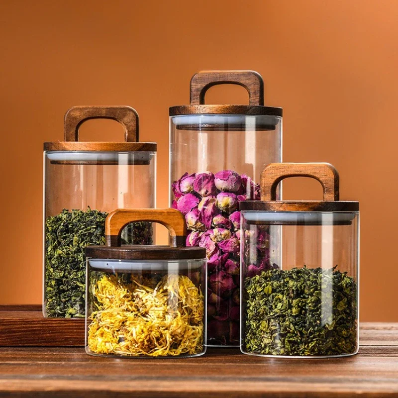 Klarglasbehälter mit Bambusdec – Coffee Tea Sugar Container Set Bewertung und Preis