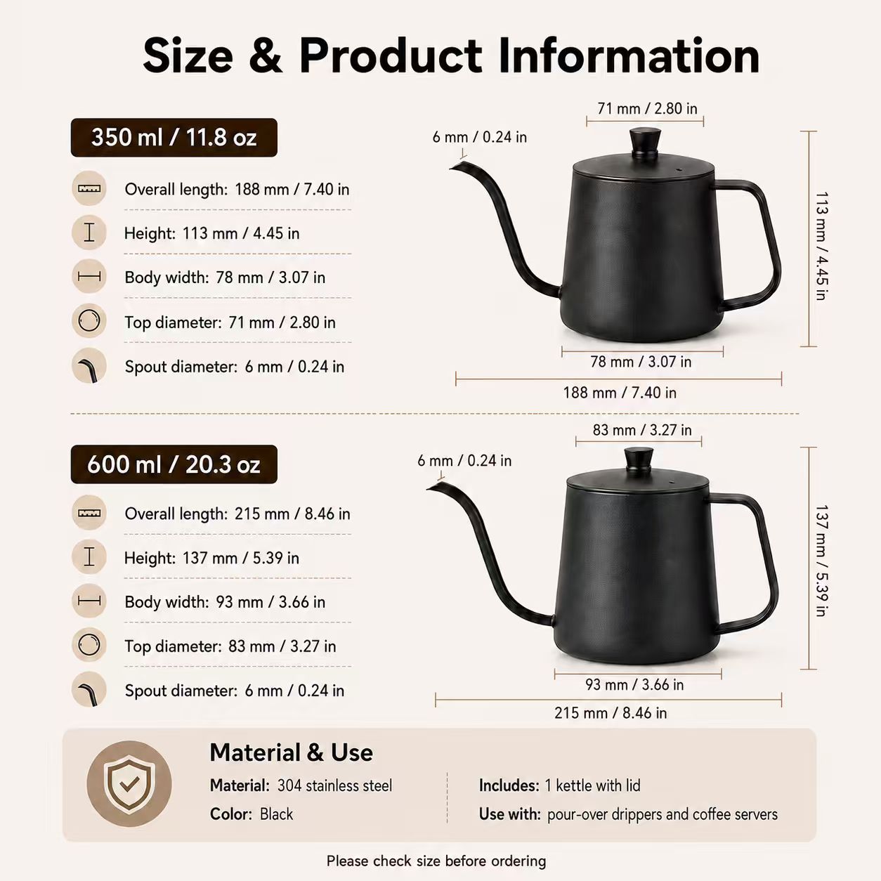 Kaffeekanne aus Edelstahl 304, – Coffee Tea Jars Bewertung und Preis