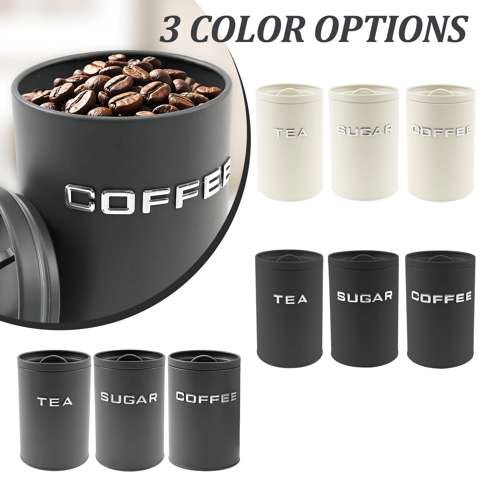 3-teiliges Glas für Tee, Kaffe – Coffee Tea Sugar Container Set Bewertung und Preis