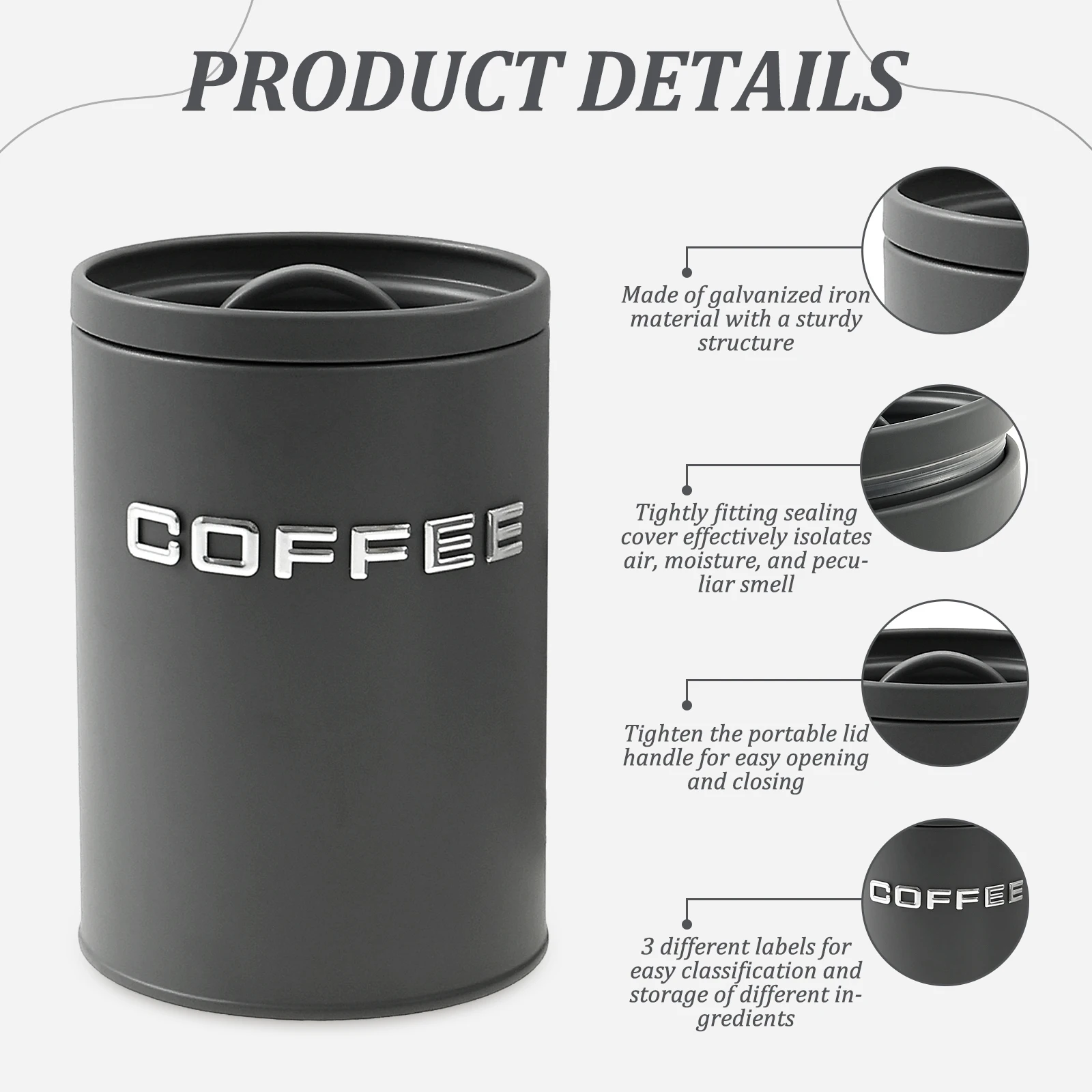 3-teiliges Glas für Tee, Kaffe – Coffee Tea Sugar Container Set Bewertung und Preis