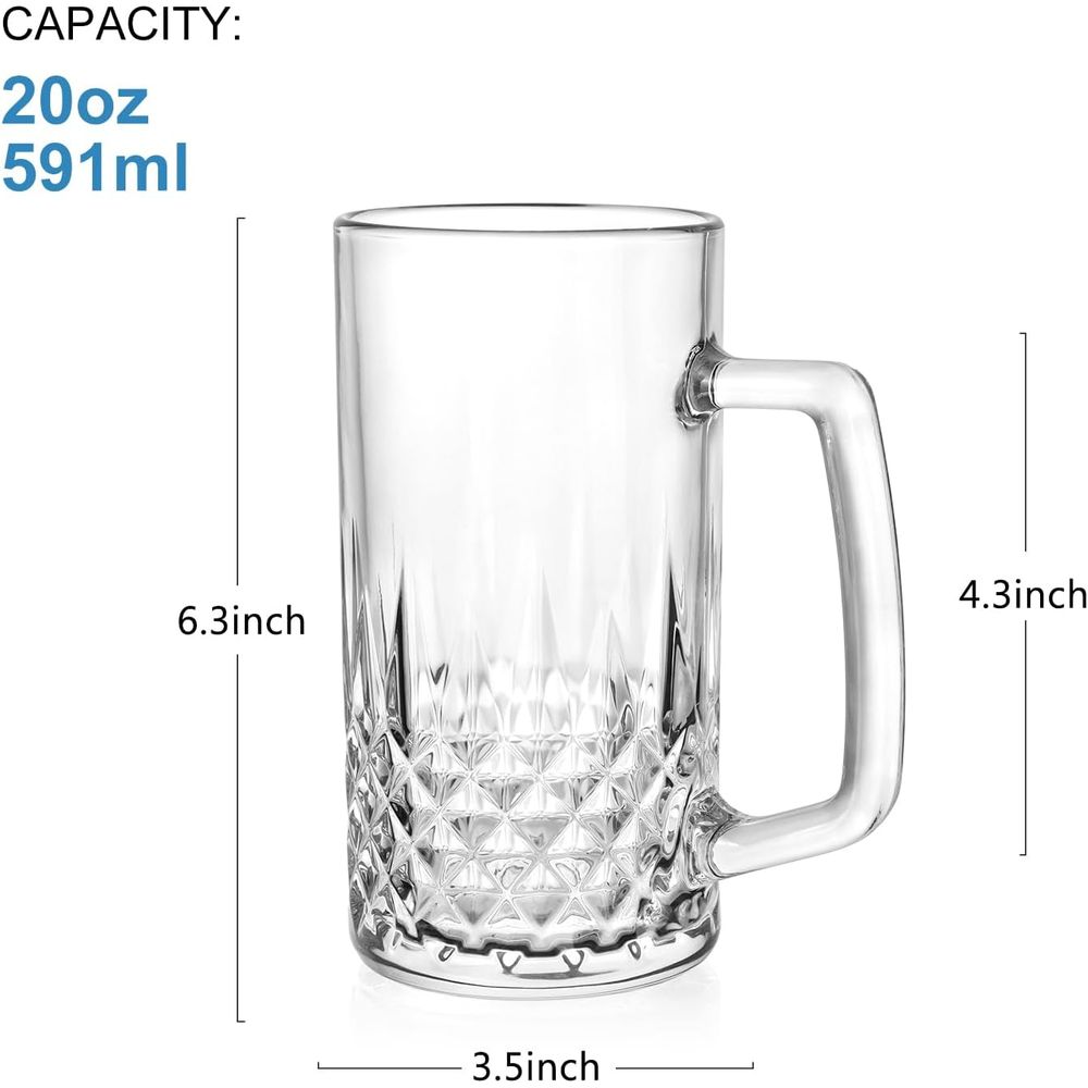 20 oz Schwere Glasbecher-Set m – Coffee Tea Or Bewertung und Preis