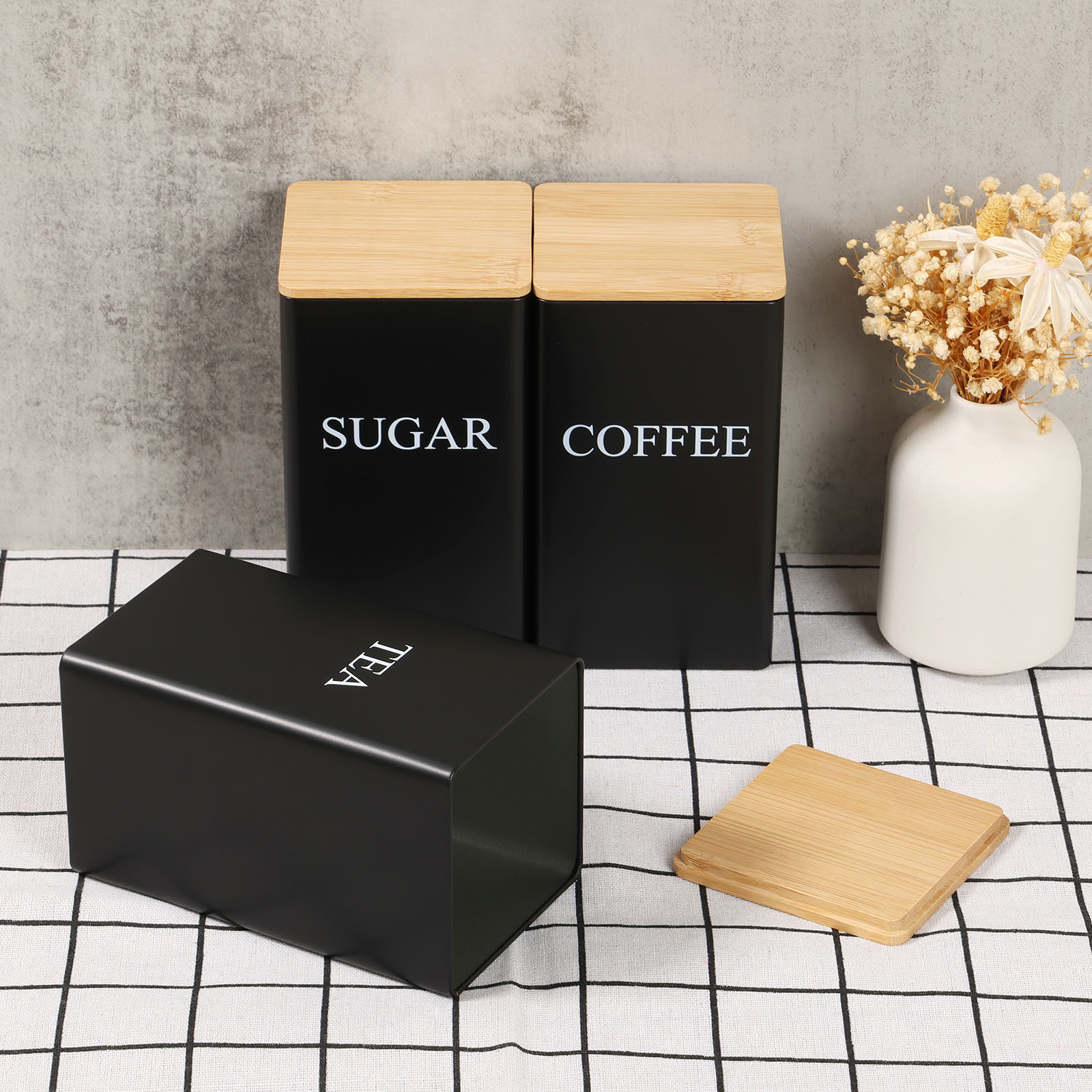 Kaffeebohnen-Vorratsglas aus M – Coffee Tea Sugar Container Set Bewertung und Preis