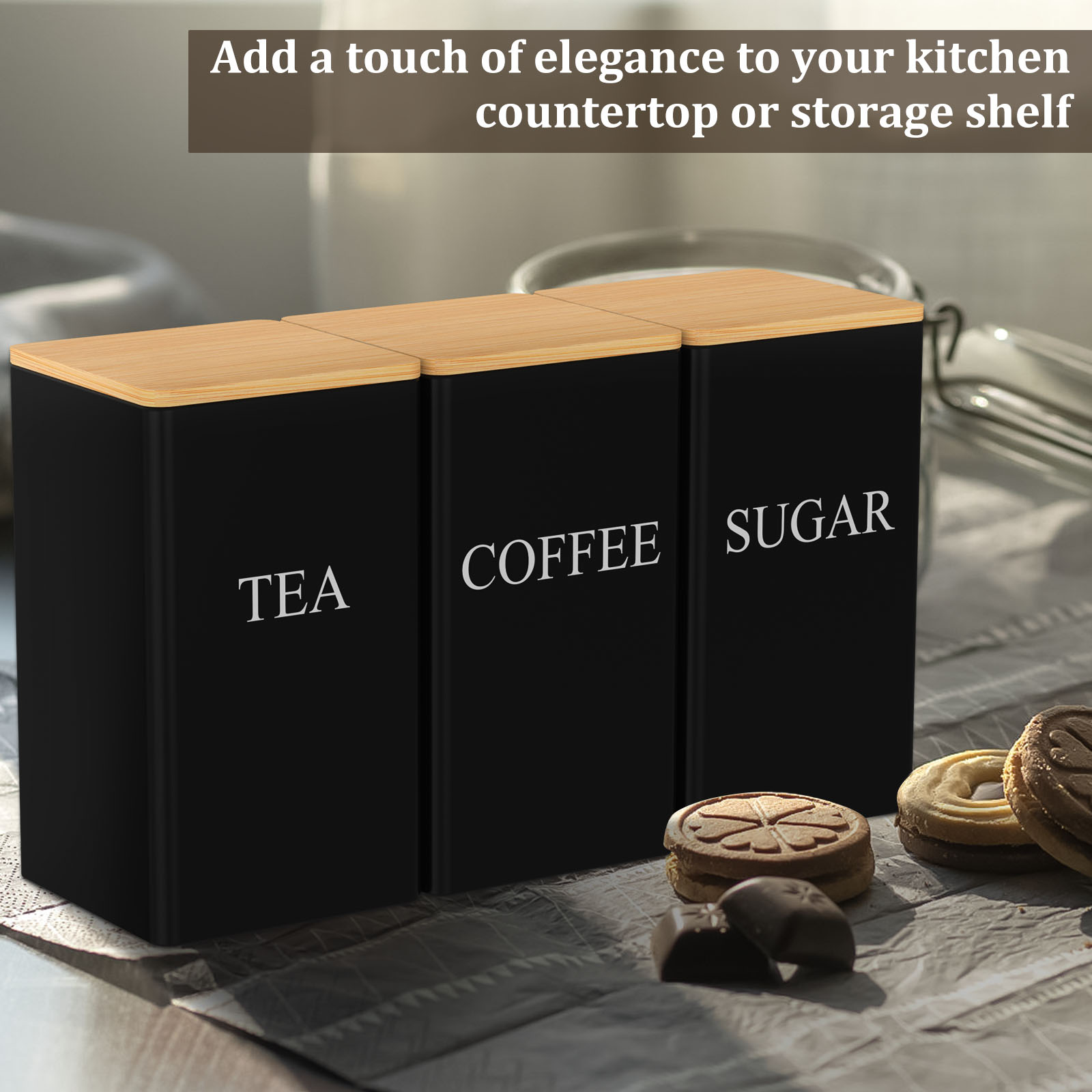 Kaffeebohnen-Vorratsglas aus M – Coffee Tea Sugar Container Set Bewertung und Preis